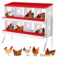 Chicken Nesting Box, 6 8 10-Compartment Heavy Duty Galvanized Hen ...