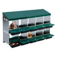 thumbnail image 1 of Chicken Nesting Box, 6/8/10 Compartment Nesting Box, Heavy Duty Chicken Coop Nesting Box with Removable Tray, Metal Chicken Laying Box for Chicken, 1 of 7