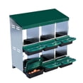 thumbnail image 1 of Chicken Nesting Boxes - 6 Compartments/8-Compartment10-Compartment Metal Hen Laying Boxes With Lockable Lid,Laying Boxes for Hens & for Egg Collection & Protection - Protect Eggs, 1 of 8