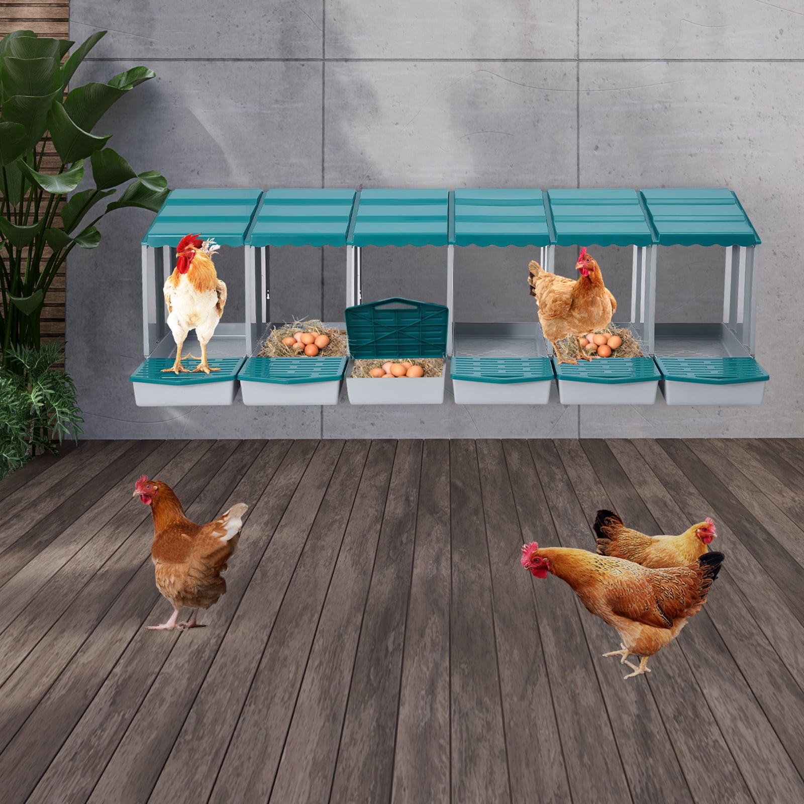 Chicken Nesting Boxes, Chicken Laying Boxes with Egg Collection — free download