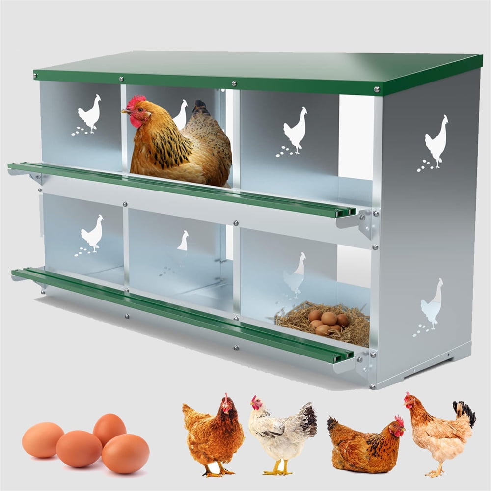 Chicken Nesting Boxes for Laying Eggs, 6 Compartments/ 8 Compartments ...