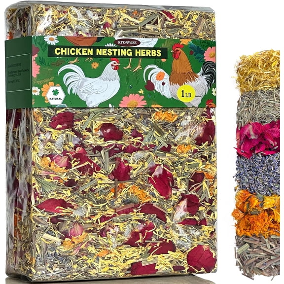 Chicken Nesting Herbs Nesting Herbs for Coop 1Pound of Mixture for Nesting Boxes, Chicken Bedding for Coop, Egg Production, and Stress Relief