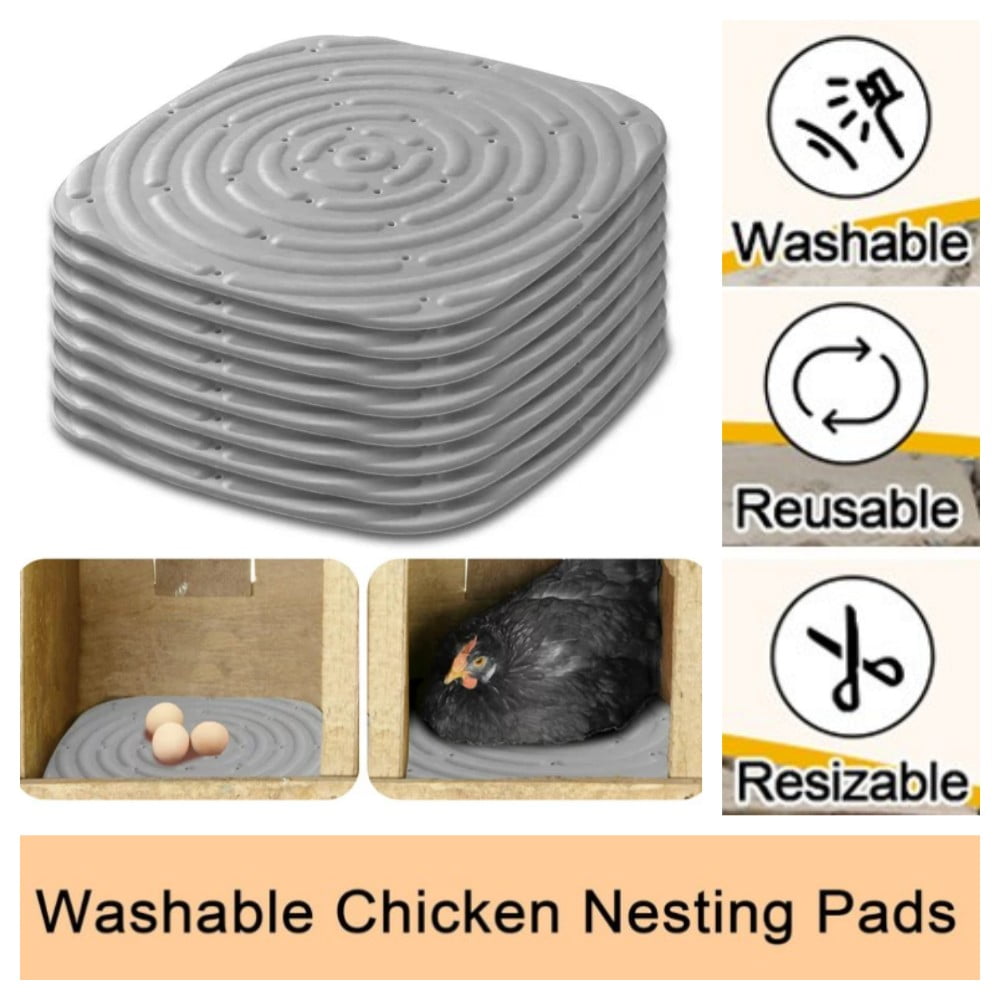 Chicken Nesting Pads for Laying Eggs 8pcs Washable Chicken Nesting Box
