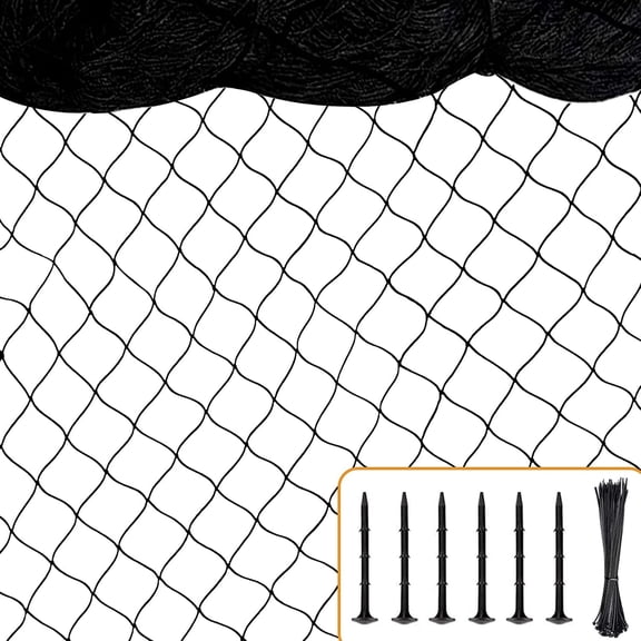 Chicken Netting 25'x25' with 1" Mesh Nylon Bird Netting for Chicken Coop, Heavy Duty Poultry Net Bird Net for Garden Deer Fence for Fruit Tree