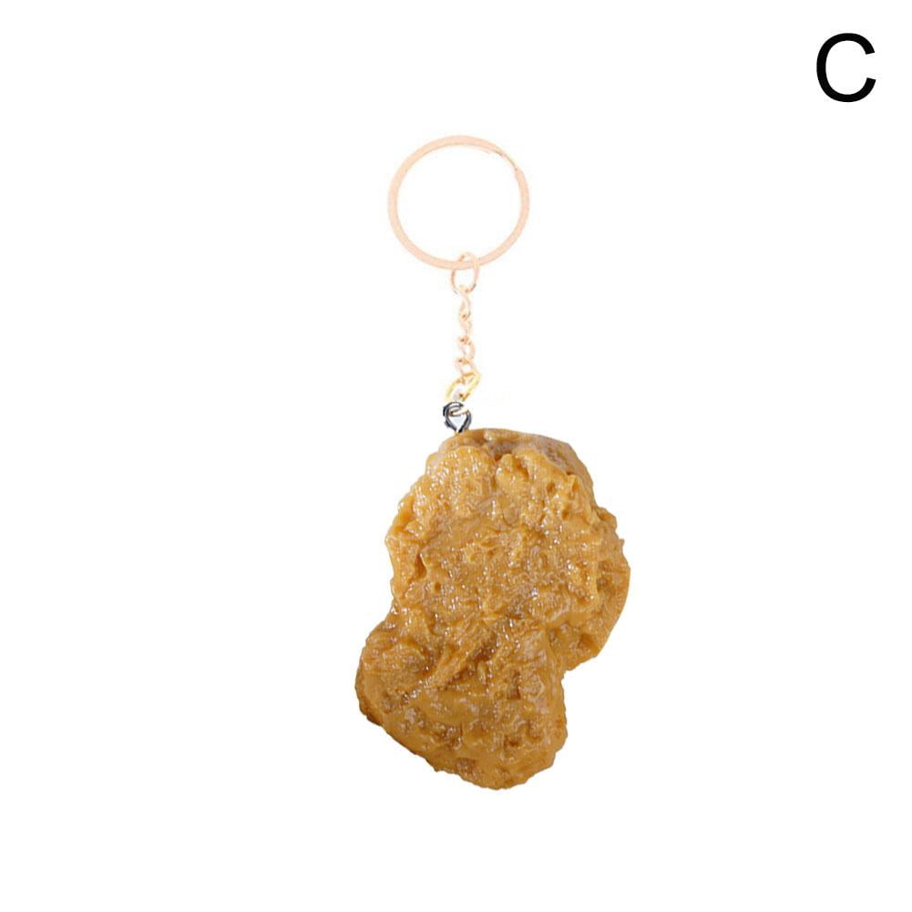 Chicken Nugget Keyring Jokes Funny Novelty Keychain Birthday Gifts