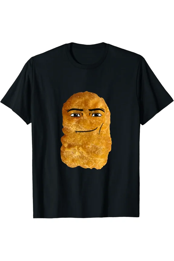 Chicken Nugget Man Face Cowboy Meme T-Shirt Size S-5XL