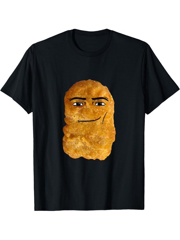 Chicken Nugget Man Face Cowboy Meme T-Shirt