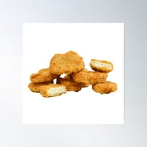 Chicken Nugget Poster Wall Art, Modern Wall Decor For Living Room Bedroom, 30x30 UNFRAMED