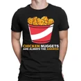 thumbnail image 1 of Chicken Nuggets Are Always The Answer Food Funny Mens Womens T-Shirts Top #TA-25, 1 of 2