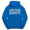 thumbnail image 1 of Chicken Nuggets Graphic Royal Men's Cotton Pullover Hoodie, 1 of 1