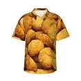 thumbnail image 1 of Chicken Nuggets Hawaiian Shirts For Men, Summer Short-Sleeve Relaxed-Fit Button-Down Shirts Xx-Large, 1 of 1