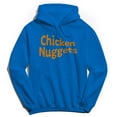 thumbnail image 1 of Chicken Nuggets Humor Graphic Royal Men's Crewneck Sweatshirt Hoodie, 1 of 1