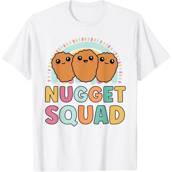 Chicken Nuggets Squad Funny Matching T-Shirt for Girls and Friends