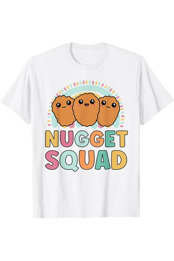 Chicken Nuggets Squad Funny Matching T-Shirt for Girls and Friends