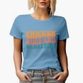 thumbnail image 1 of Chicken Nugs and Mama's Hugs Saying, Groovy Retro Wavy Text Merch Gift, Baby Blue T-Shirt, 3XL, 1 of 5