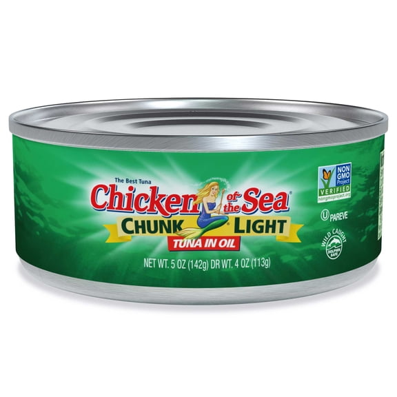 Chicken Of The Sea Chunk Light Tuna in Oil, 5 Ounce -- 24 per case.