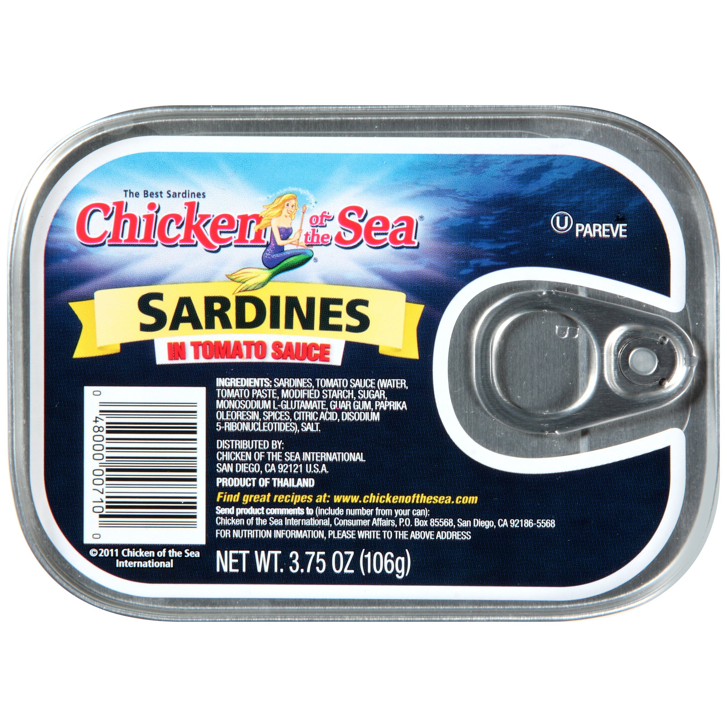 Chicken Of The Sea Sardines In Tomato Sc