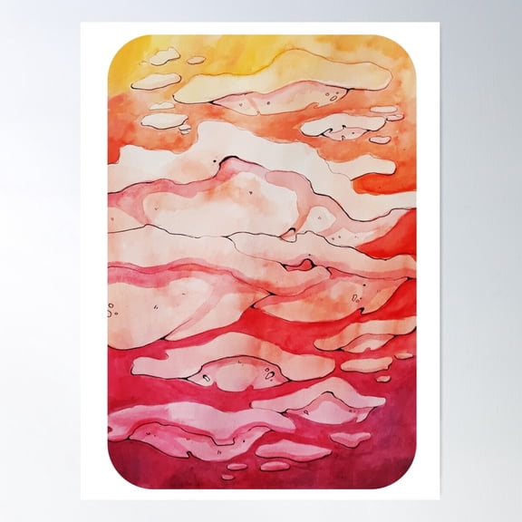 Chicken Of The Woods Mushroom Poster Wall Art, Modern Wall Decor For Living Room Bedroom, 16x24 UNFRAMED