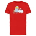 thumbnail image 1 of Chicken On The Trash Cartoon T-Shirt Men -Image by Shutterstock, Male Medium, 1 of 2
