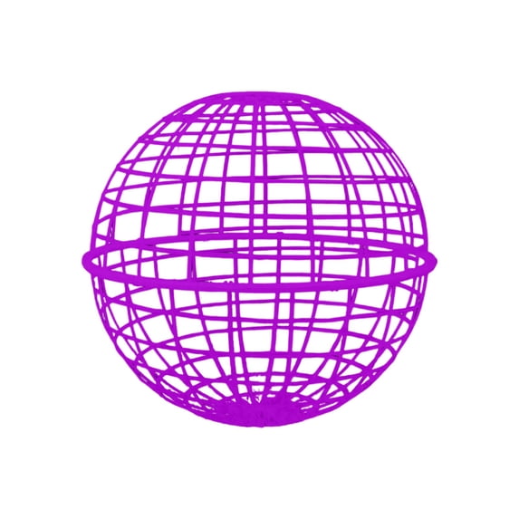 Chicken Orb Ball CagetoFree Range, Chicken Wire Mesh, 36 In, Rolling Enclosure, Purple, Wire, Outdoor Foraging, 1 Pc