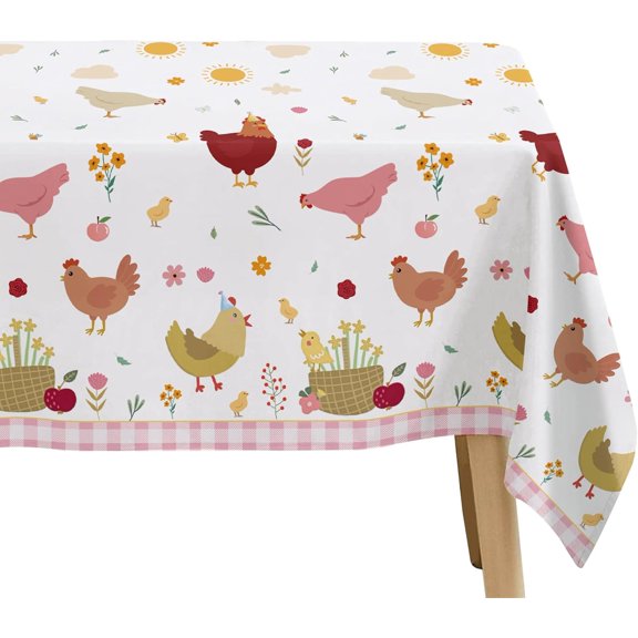 Chicken Party Decorations Tablecloth for Birthday Baby Shower, 3 Pack Farm Animal Barnyard Little Chick Birthday Party Supplies Table Cover, 55in x 86in$$Electronics Accessories