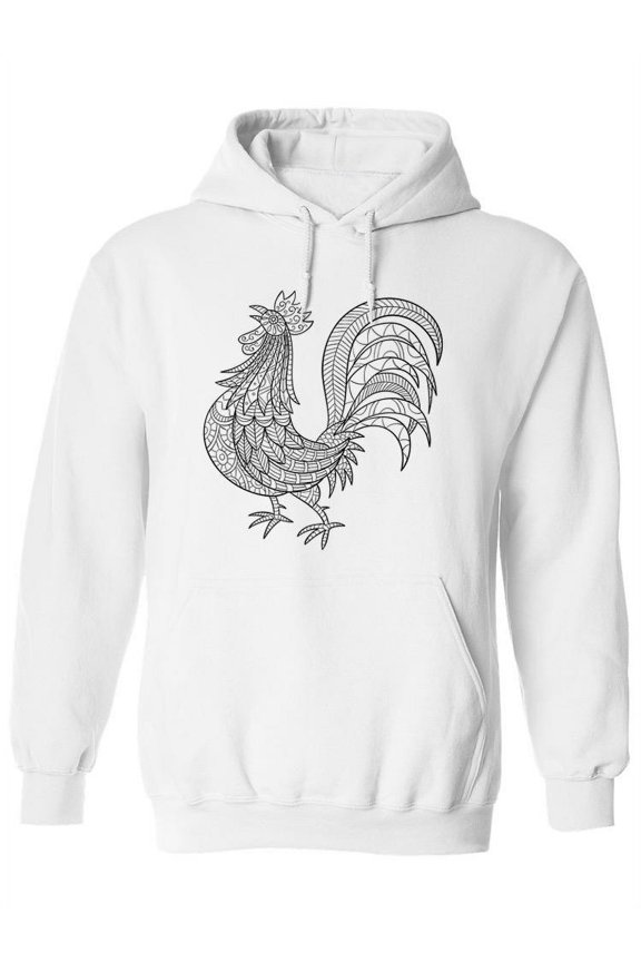 Chicken Pattern Hoodie Women -SPIdeals Designs, Female Large