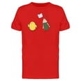 thumbnail image 1 of Chicken, Pencil And Book Flying T-Shirt Men -Image by Shutterstock, Male 3X-Large, 1 of 2