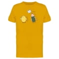 thumbnail image 1 of Chicken, Pencil And Book Flying Tee Men's -Image by Shutterstock, 1 of 2
