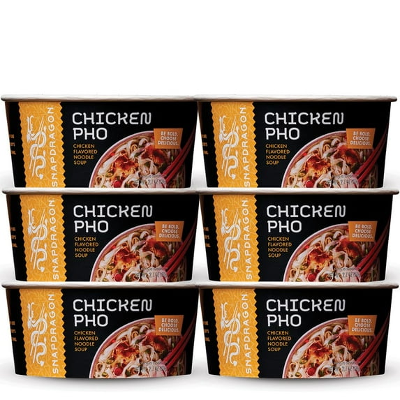 Chicken Pho Instant Noodle Bowls | 2.1 oz (6 Pack)