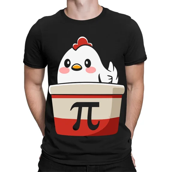 Chicken Pot Pi Funny Math Lover Teachers Gift Funny Mens Womens T-Shirts #TA-89