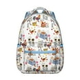 thumbnail image 1 of "Chicken Print College Bookbag - Durable & Waterproof Backpack for Students, Lightweight, Trendy Design, Spacious, Perfect for Work & Commute", 1 of 6