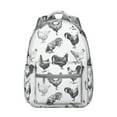 thumbnail image 1 of "Chicken Print Commuter Backpack - Durable & Waterproof School Bag for High School & College, Lightweight, Stylish Design, Great for Travel & Daily Use", 1 of 6
