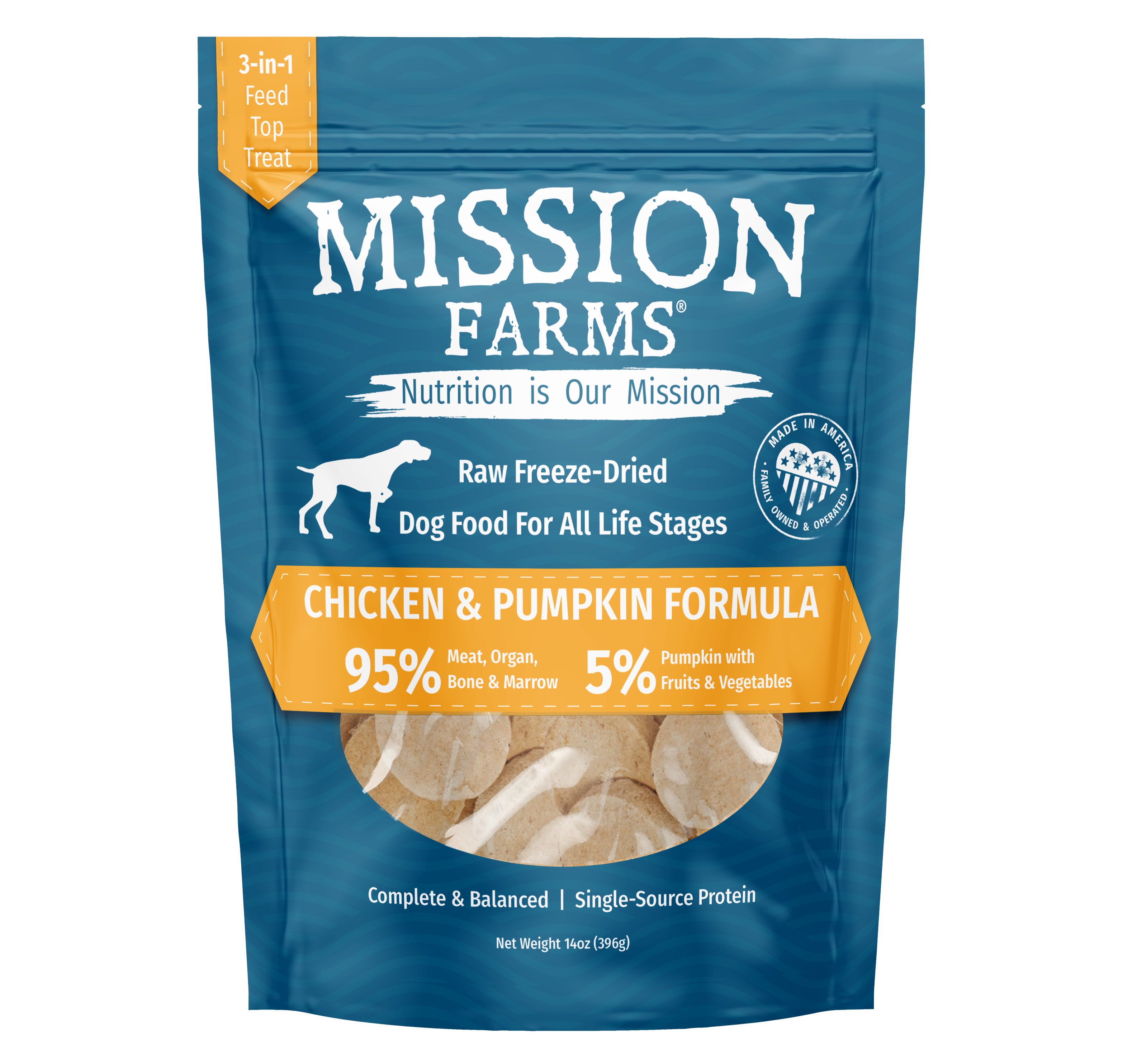 Chicken & Pumpkin Freeze-Dried Dog Food