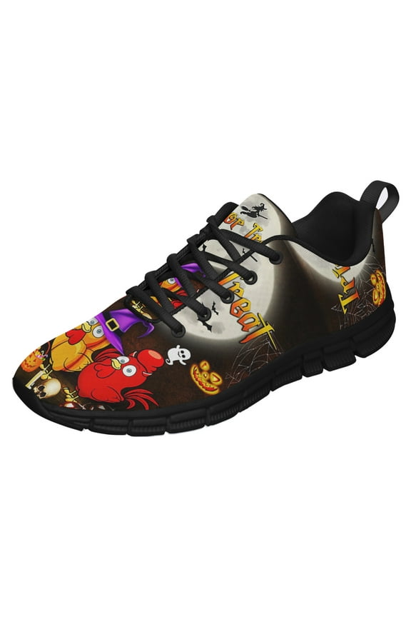 Chicken Pumpkin Halloween Costume Running Shoes Sneakers Mesh Black Size 3.5
