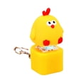 thumbnail image 1 of Novelty Funny Toy Quacking Chicken Keychain Stress Reliever Squeaky Chicken Caps Toy for and Laughter, 1 of 5