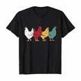 thumbnail image 1 of Chicken Retro Style Vintage Gift T-Shirt, 1 of 5