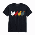 thumbnail image 1 of Chicken Retro Style Vintage Mens T-Shirt, 1 of 5