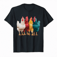 thumbnail image 1 of Chicken Retro Vintage Poultry Farmer Women Men Farm T-Shirt, 1 of 5