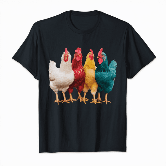 Chicken Retro Vintage Poultry Farmer Women Men Farm T-Shirt