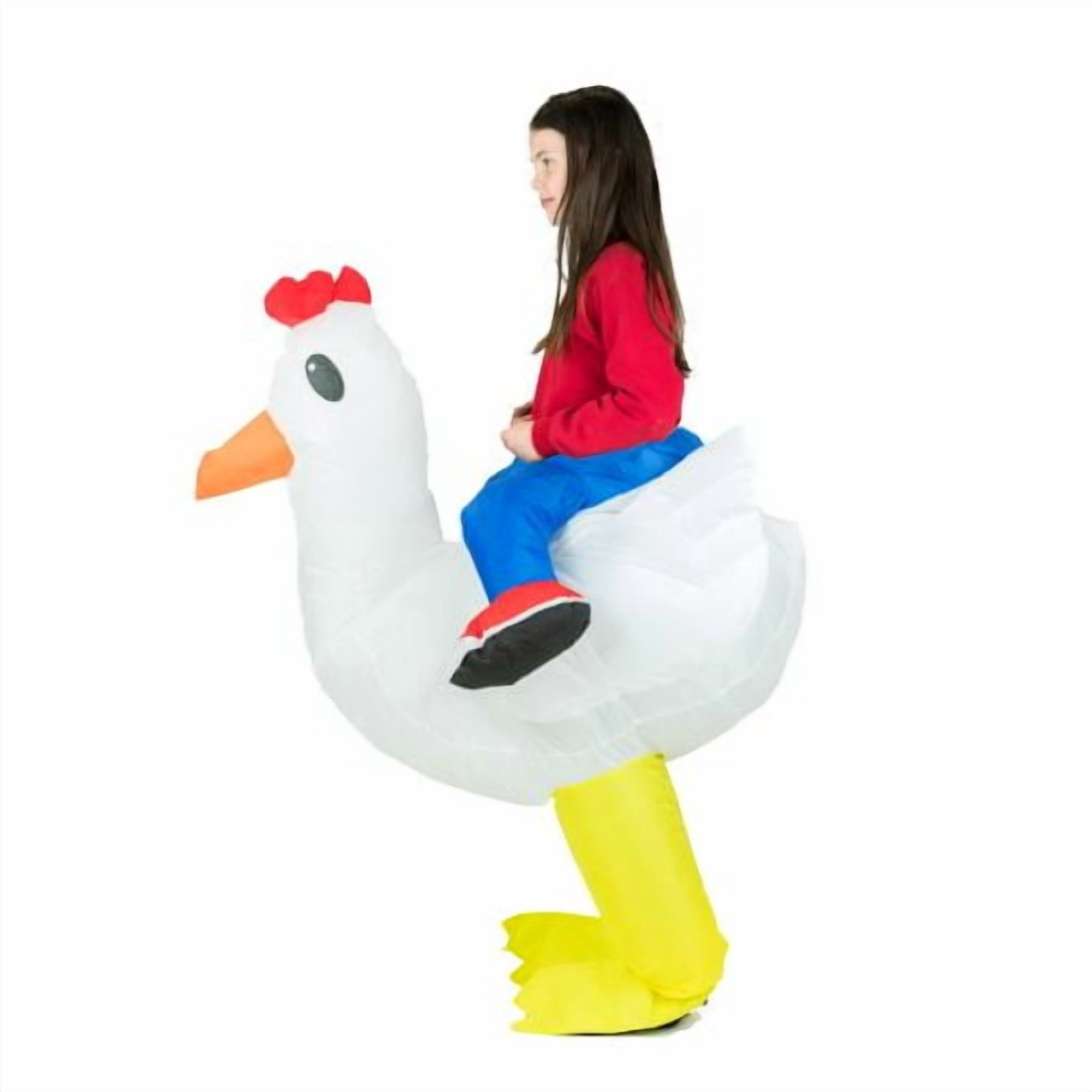 Chix Ride Mini Chicken Ride Inflatable Costume for Kids (age 5-11) - Walmart.com