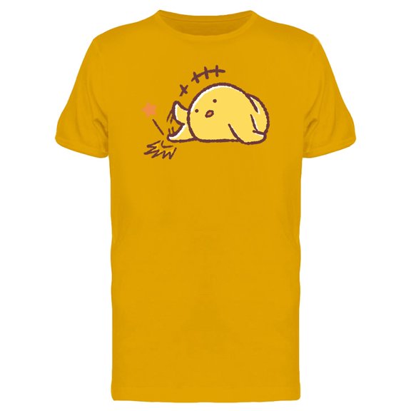 Chicken Roaring Laugh Cartoon T-Shirt Men -Image by Shutterstock, Male Small