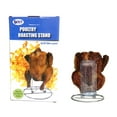 Chicken Roaster Poultry Roasting Stand Beer Can Get Juicy Grill Top