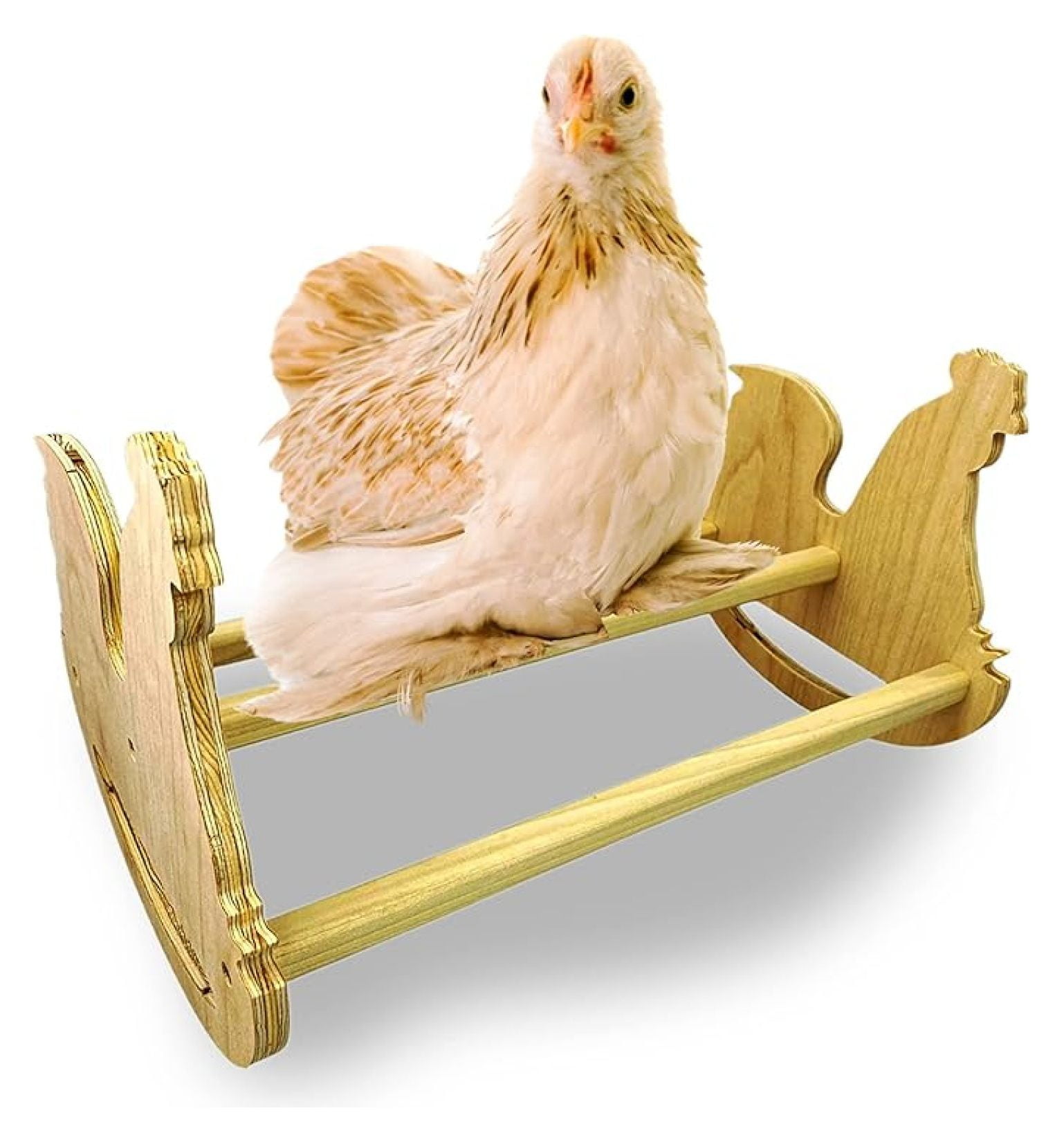 Chicken Rocking Roosting Bar - USA Made Wooden Coop Toy for Chickens ...