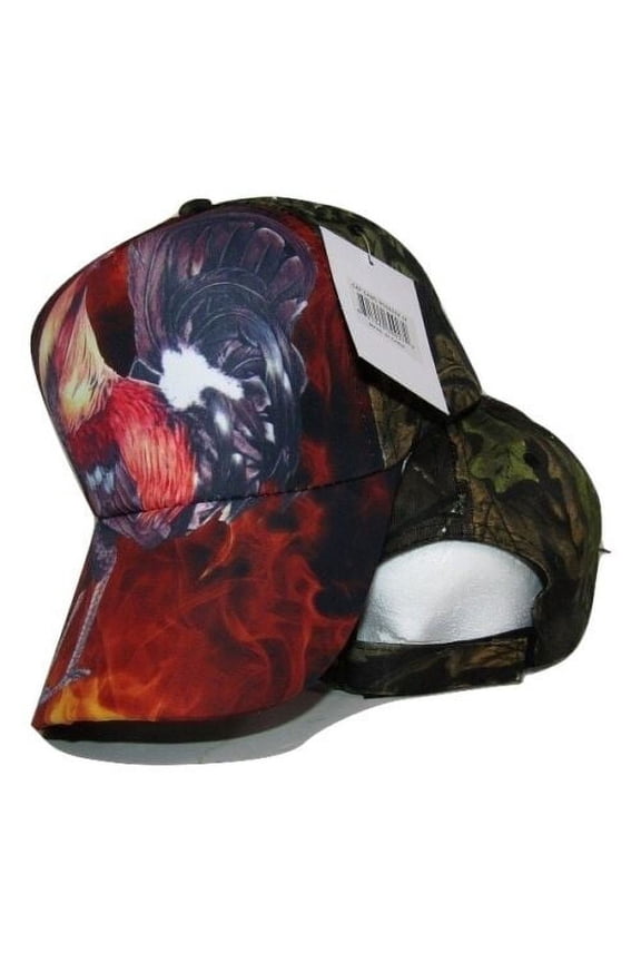 Chicken Rooster #4 Camo Camouflage Printed Baseball Cap Hat