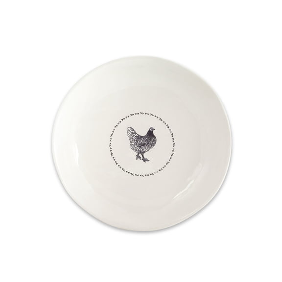Melrose Chicken Round Serving Platters - 13.25" - Set of 2