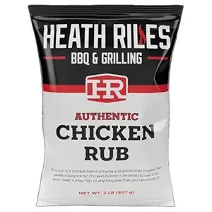 Heath Riles BBQ Rub - Chicken Seasoning, Champion Pitmaster Recipe, Legendary Rubs For Smoking & Grilling, 70+ BBQ Championships, 2 lb./32 oz.