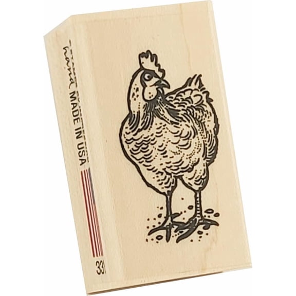 Chicken Rubber Stamp