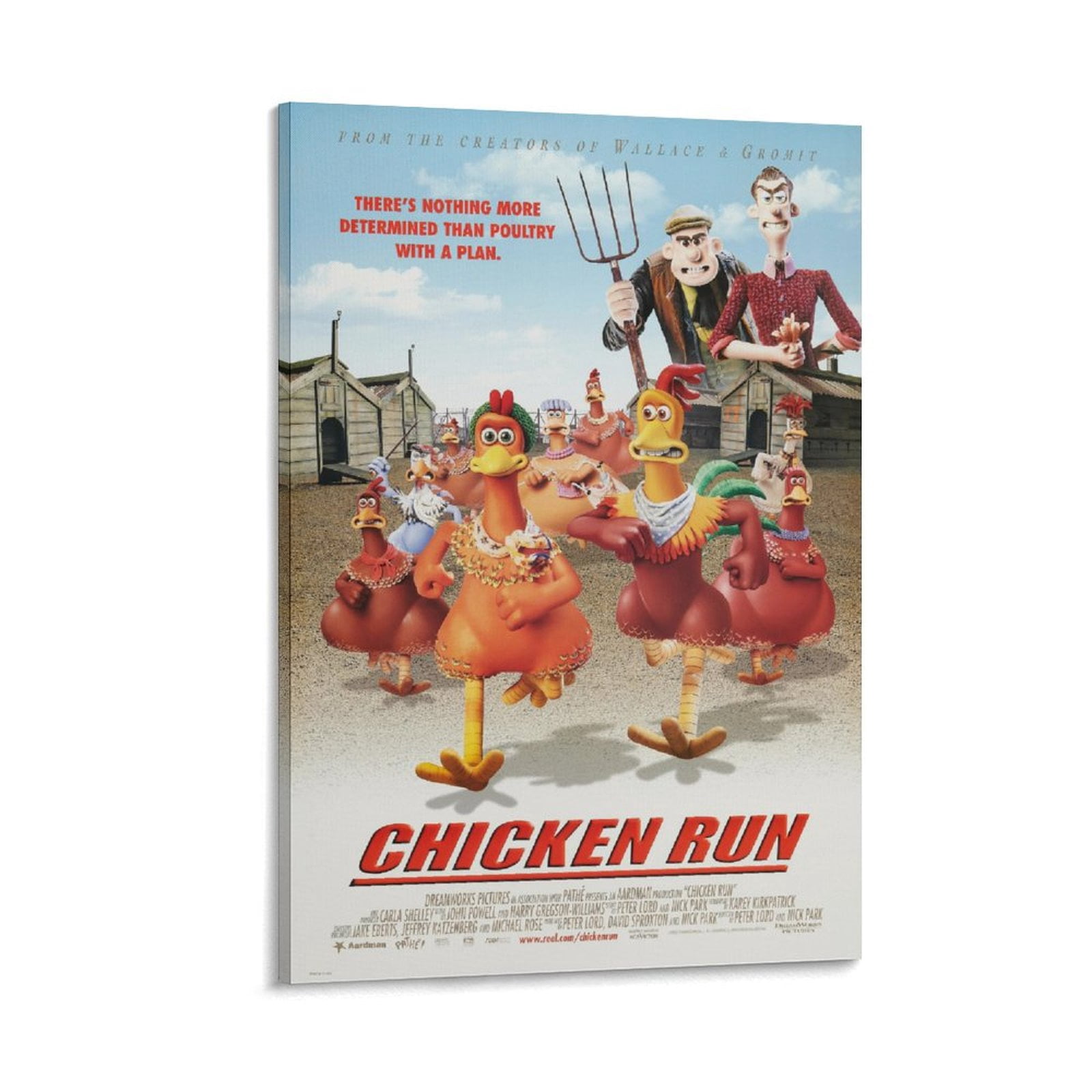Chicken Run Classic Movie Poster Canvas Poster Wall Art Picture Prints ...