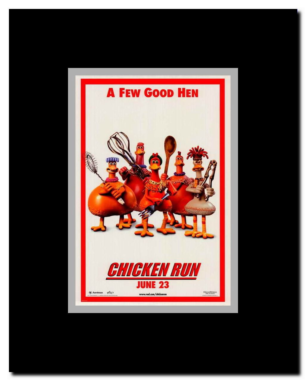 Chicken Run Framed Movie Poster