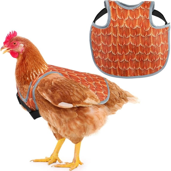 Chicken Saddle and Back Protector for Hens, Apron With Adjustable Straps,Chicken Saddle For Hens,Chicken Aprons For Hens,Chicken Saddles For Hens For Protection-Yellow